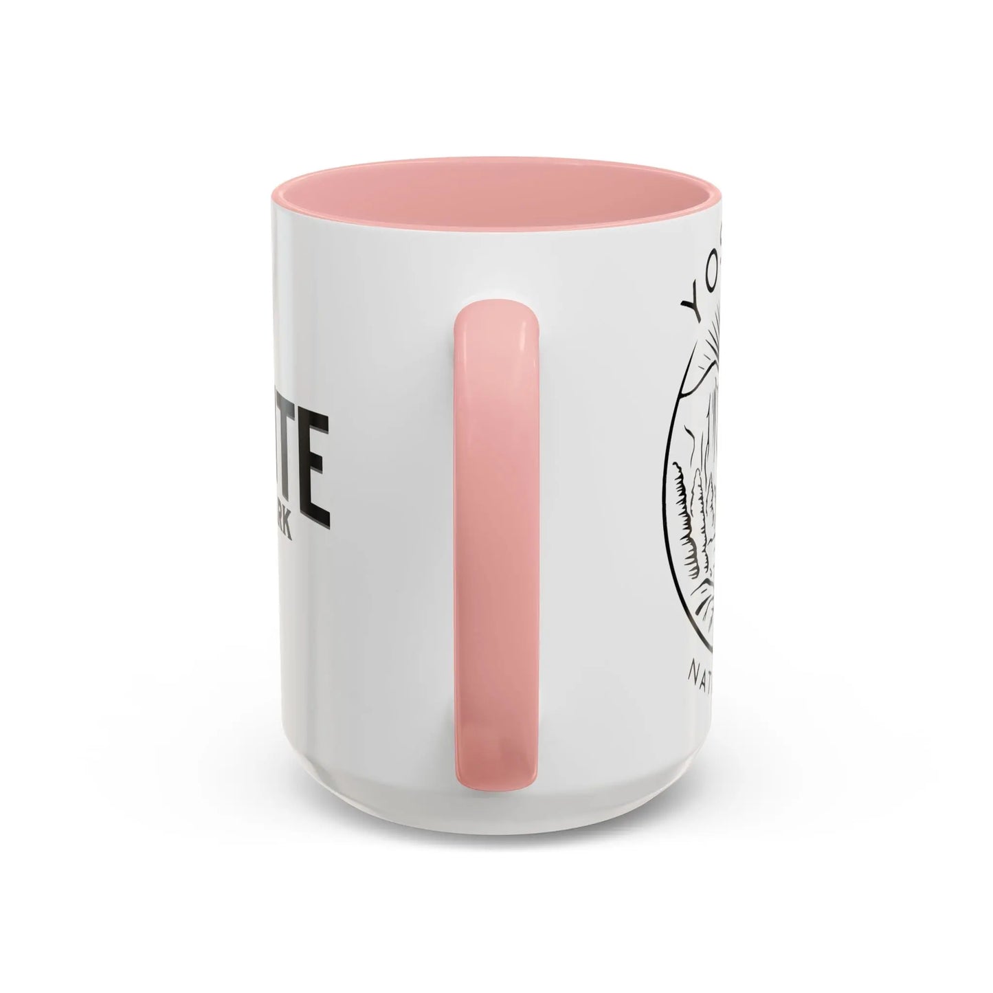 Yosemite National Park Line Art Accent Coffee Mug 11oz 15oz Blue Black Pink Red - Park Service Apparel