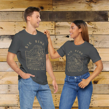 Big Bend National Park Unisex Fit Soft T-Shirt Curving River - Park Service Apparel