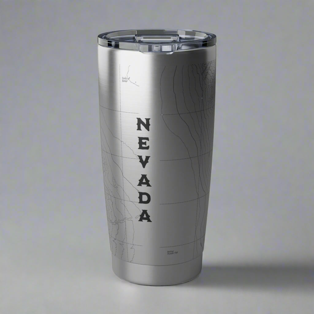 Great Basin National Park Topographic Insulated Tumbler 20oz Printify