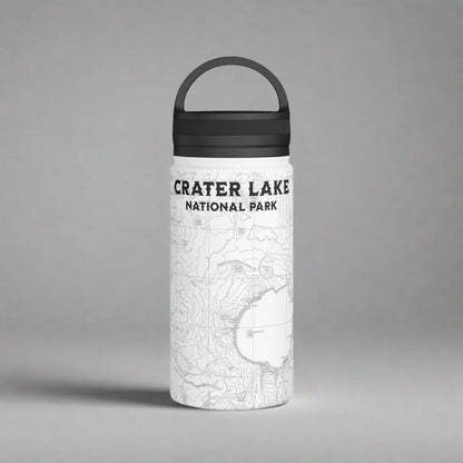Crater Lake National Park Topographic Stainless Steel Water Bottle Handle Lid - Park Service Apparel