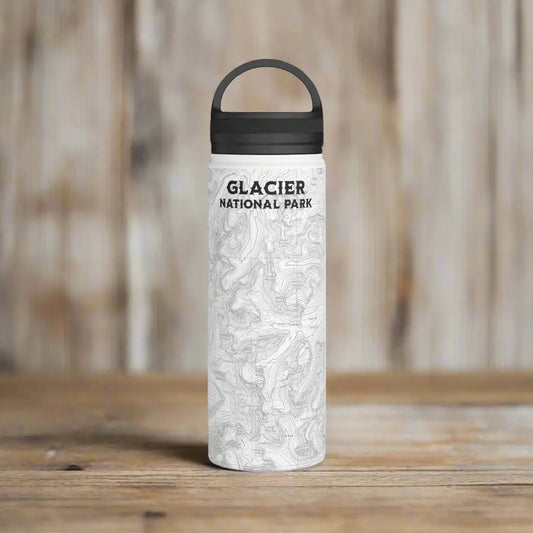 Glacier National Park Stainless Steel Water Bottle (3 Lids, 3 Sizes) - Park Service Apparel