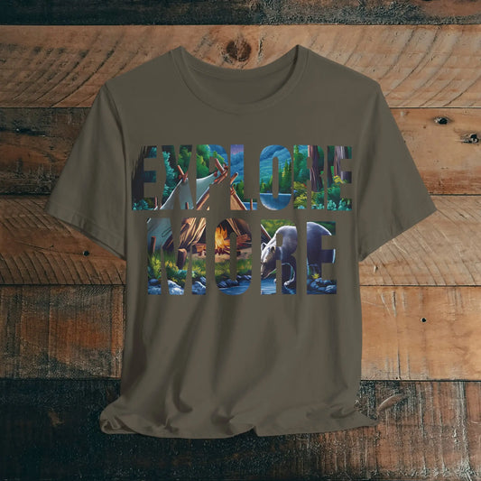 Explore More Camp Bear Unisex T-Shirt 100% Soft Cotton Jersey Fit - Park Service Apparel