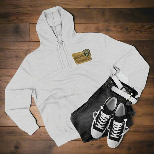 Glacier National Park Unisex Fit Fleece Hoodie Scenic Going to The Sun Road Big Horned Sheep - Park Service Apparel