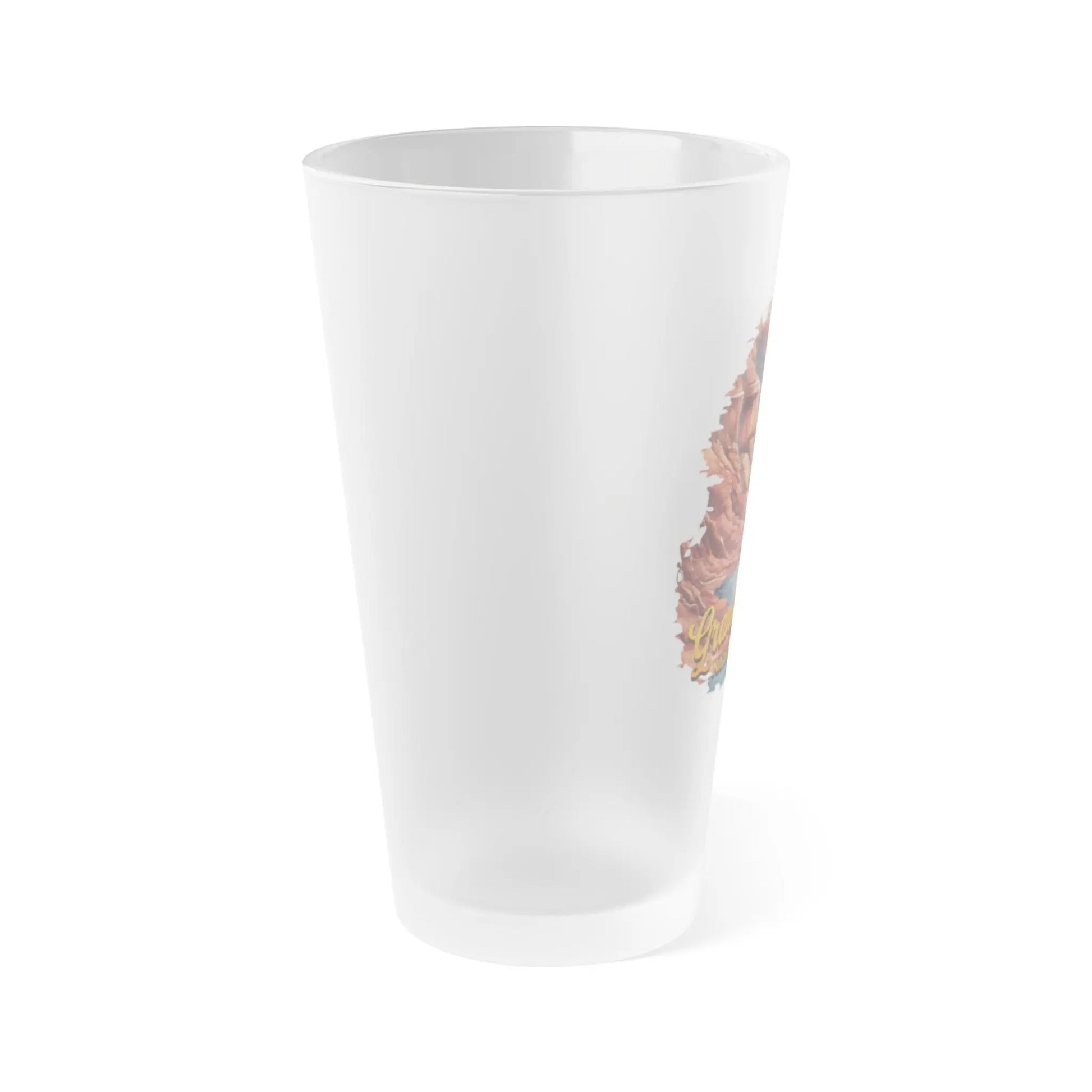 Grand Canyon National Park Frosted Pint Glass 16oz Distressed River Graphic - Park Service Apparel