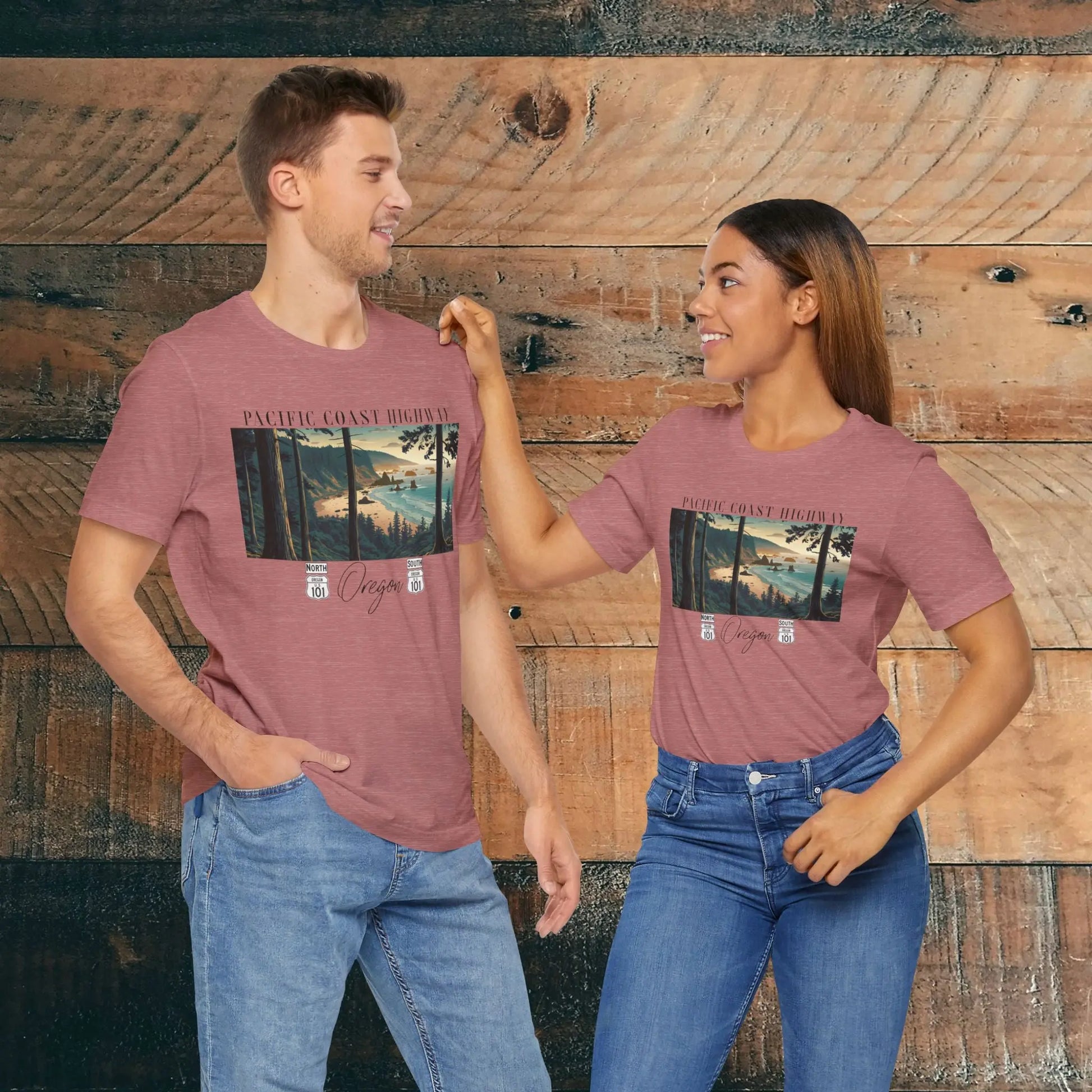 Oregon Coast Highway 101 Pacific Coast Highway Unisex Fit T-shirt PCH Tee - Park Service Apparel