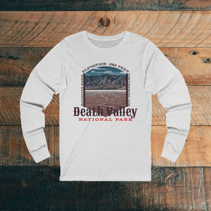 Death Valley National Park Unisex Fit Long Sleeve T-shirt Badwater Basin - Park Service Apparel