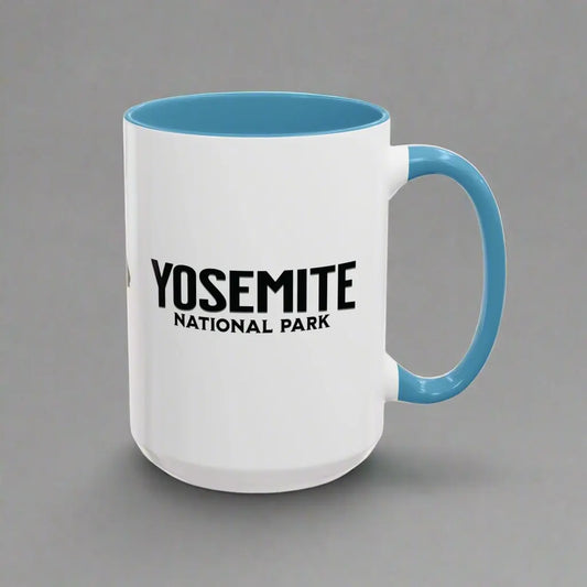 Yosemite National Park Valley Bear Accent Coffee Mug 11oz 15oz Blue Black Pink Red - Park Service Apparel