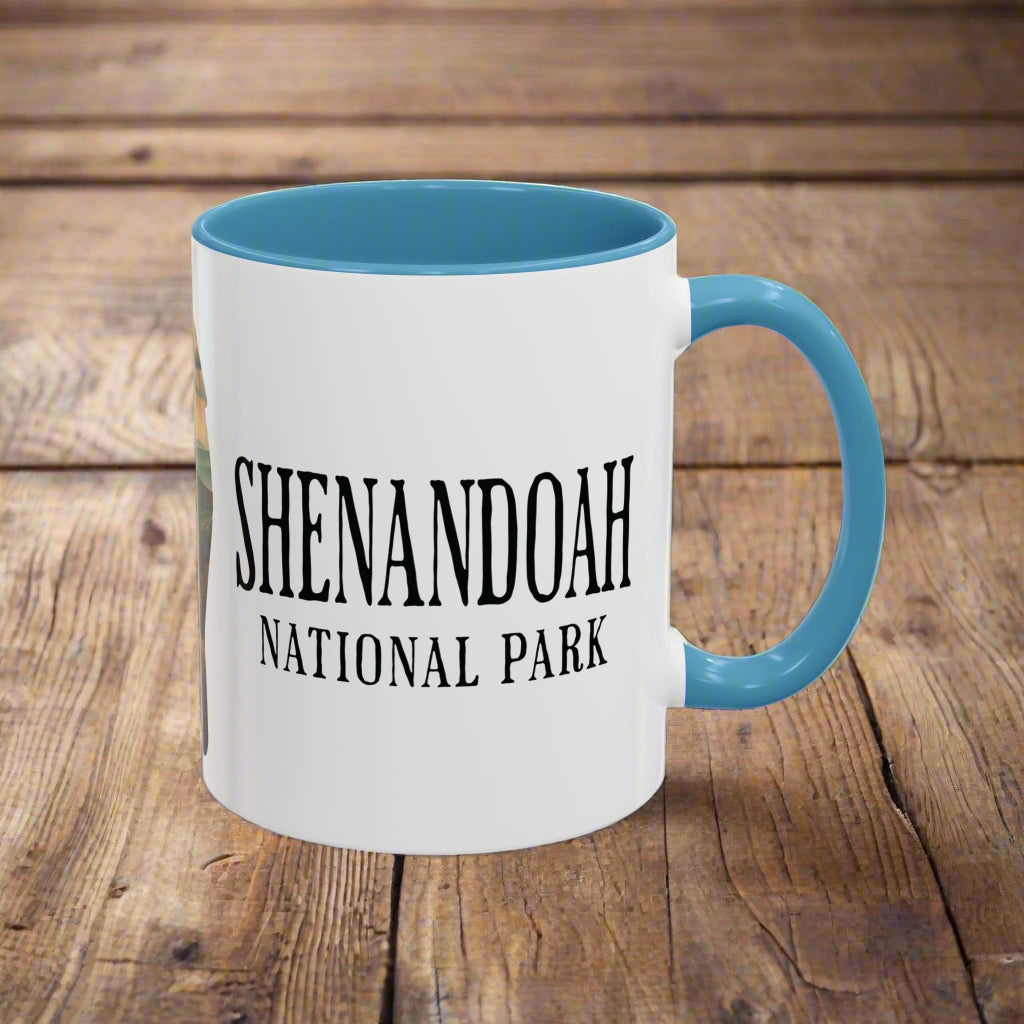Shenandoah National Park Colored Coffee Mug 11oz 15oz Virginia Bear Cup Printify