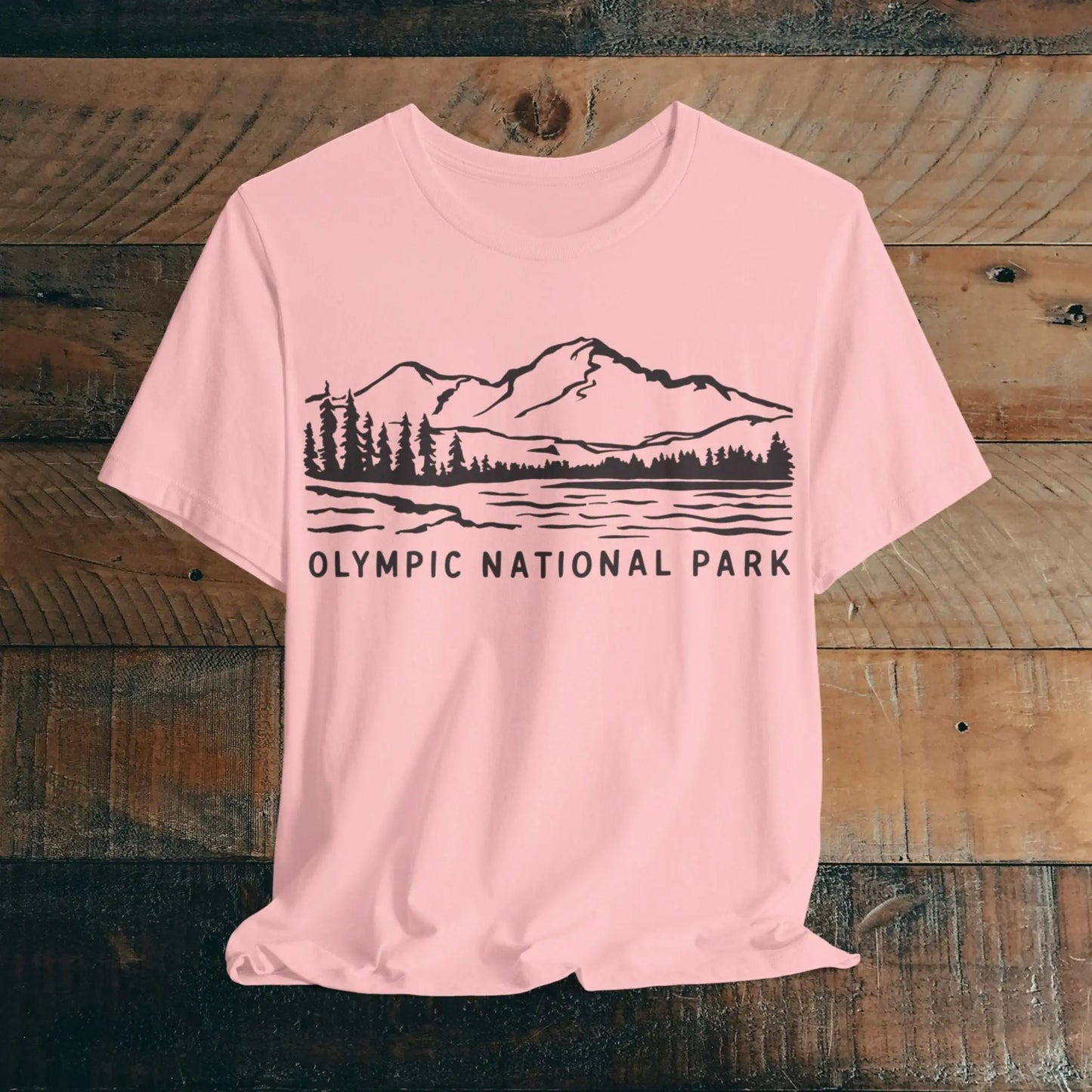 Olympic National Park Unisex Fit Soft T-Shirt Coastal Line Art - Park Service Apparel