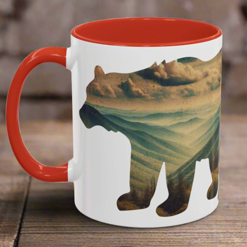 Shenandoah National Park Colored Coffee Mug 11oz 15oz Virginia Bear Cup Printify
