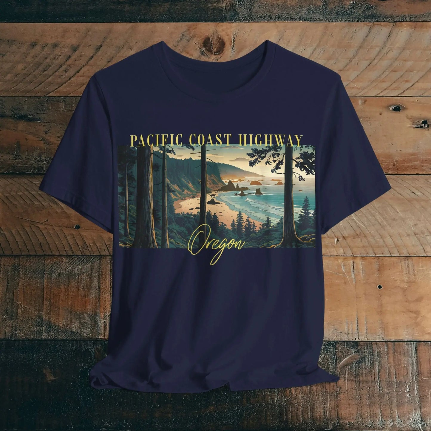 Oregon Coast Pacific Coast Highway Unisex Fit Soft T-shirt PCH Coastline - Park Service Apparel