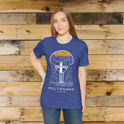 Multnomah Falls Oregon Unisex Fit Soft T-shirt River Gorge - Park Service Apparel