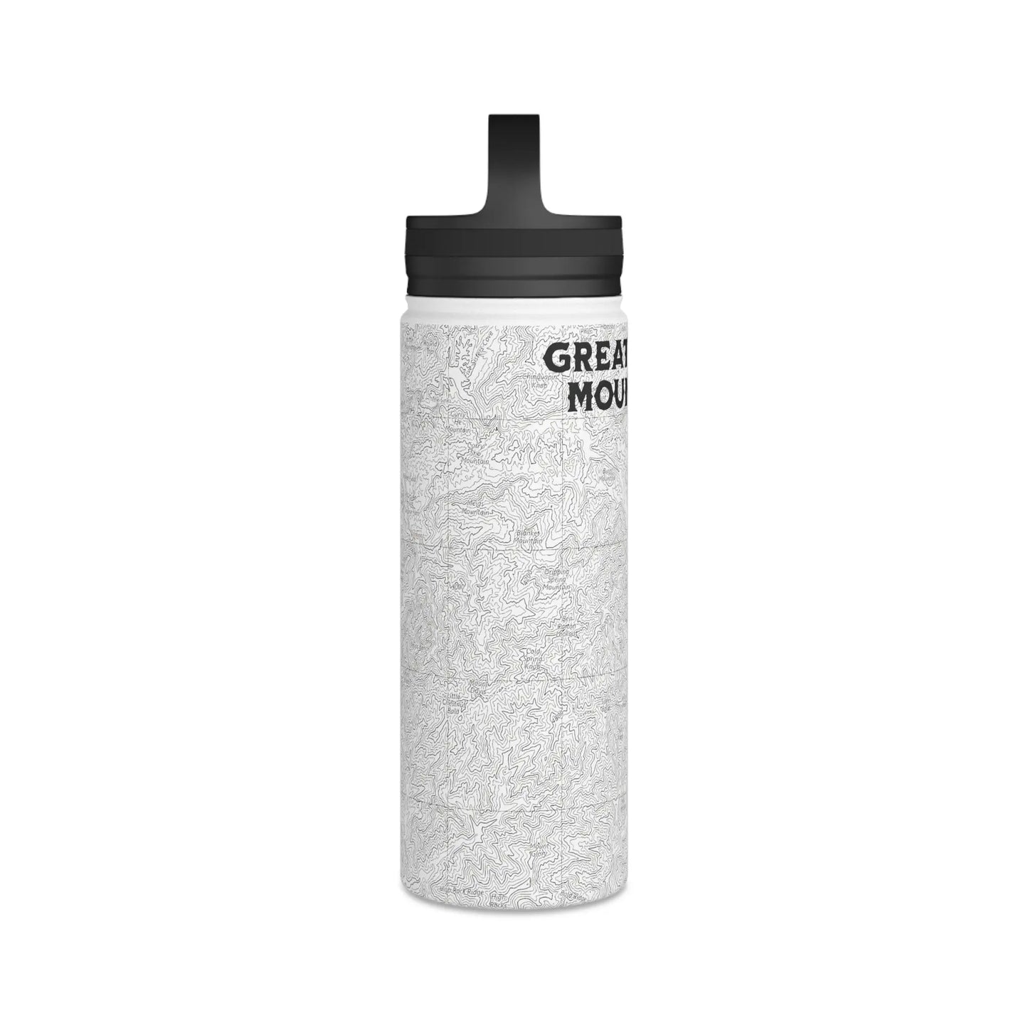 Great Smoky Mountains National Park Stainless Steel Water Bottle Handle Lid (3 Sizes, 3 Lid Options) Appalachian Trail Clingmans Dome - Park Service Apparel