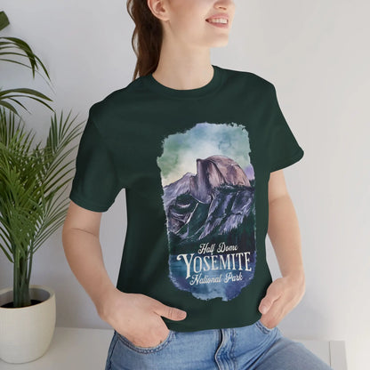 Half Dome Yosemite National Park Unisex Fit Soft T-shirt Nature Tee - Park Service Apparel