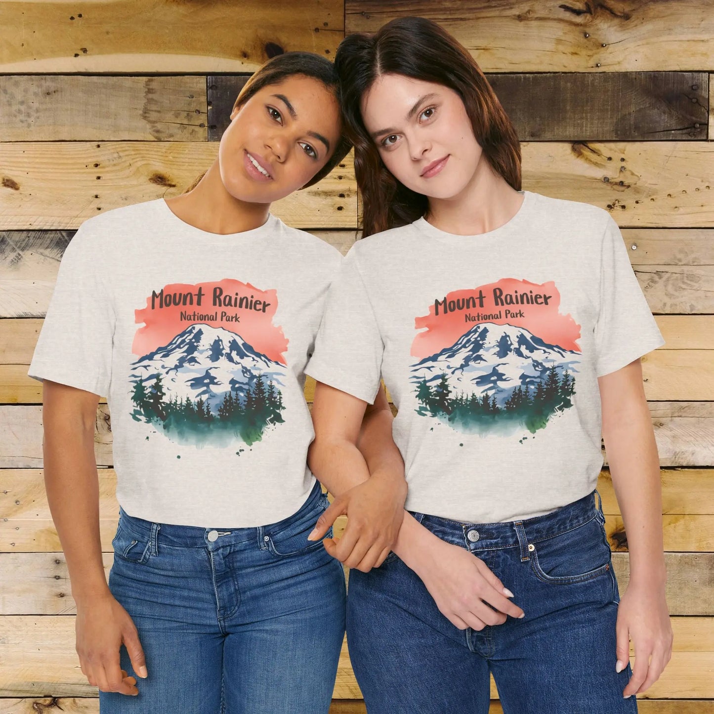 Mount Rainier National Park Unisex Fit Soft T-Shirt - Park Service Apparel