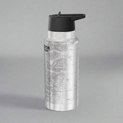 Grand Teton National Park Topographic Insulated Water Bottle Tumbler, 32oz - Park Service Apparel