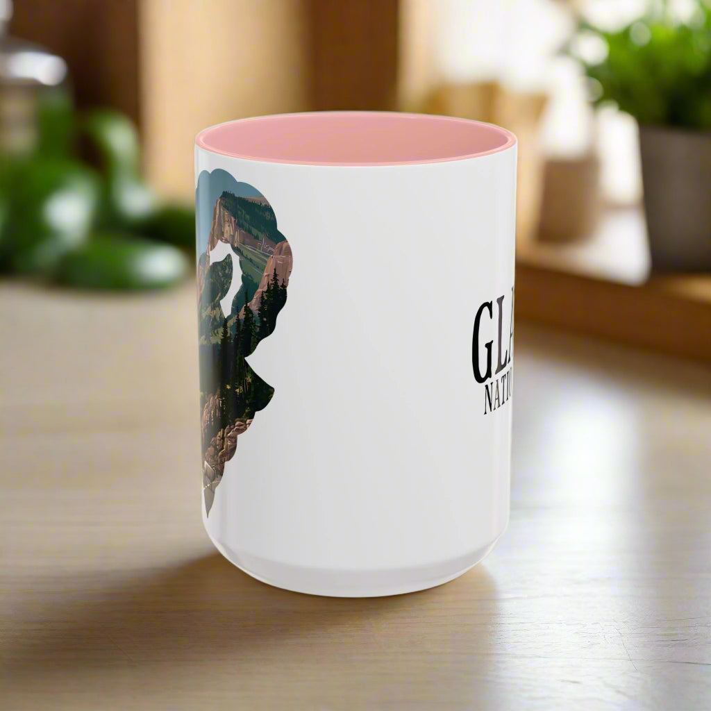 Glacier National Park Big Horned Sheep Colored Coffee Mug 11oz 15oz Cup Going To The Sun Road Printify