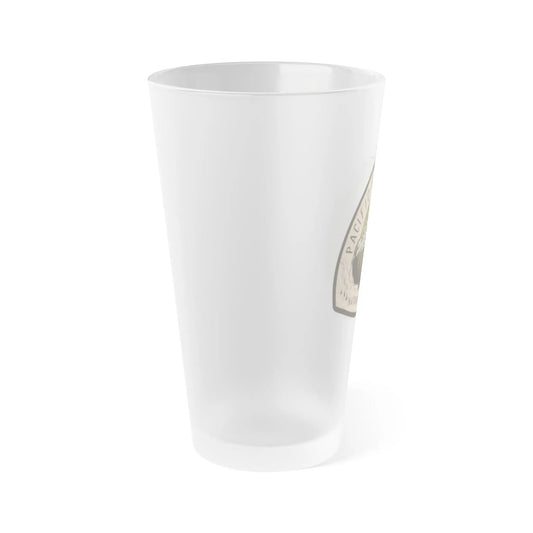Pacific Crest National Scenic Trail Frosted Pint Glass 16oz Map Logo - Park Service Apparel