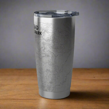Big Bend National Park Topographic Tumbler 20oz USGS Map Print - Park Service Apparel