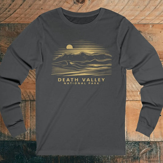Death Valley National Park Unisex Fit Long Sleeve T-shirt Mountain Dunes - Park Service Apparel