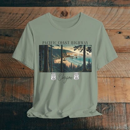 Oregon Coast Highway 101 Pacific Coast Highway Unisex Fit T-shirt PCH Tee - Park Service Apparel
