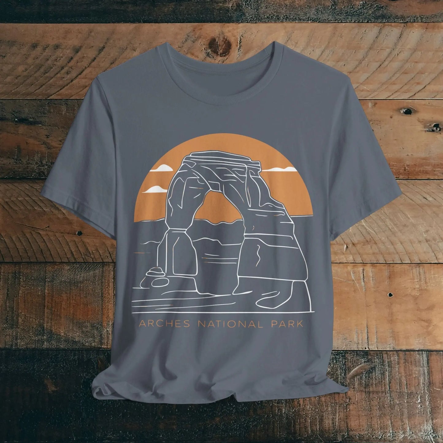 Arches National Park Unisex Fit Soft T-Shirt Delicate Arch Sunset - Park Service Apparel