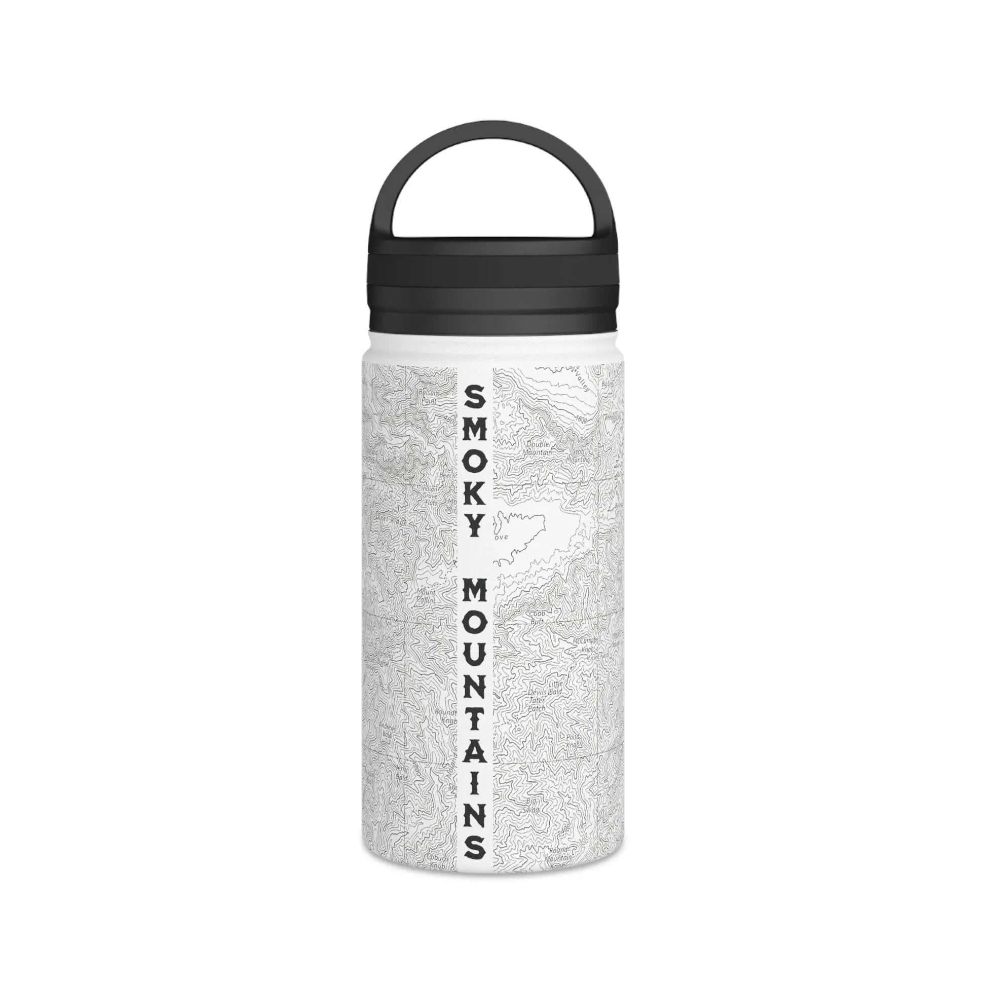 Great Smoky Mountains National Park Stainless Steel Water Bottle Handle Lid (3 Sizes, 3 Lid Options) Appalachian Trail Clingmans Dome - Park Service Apparel