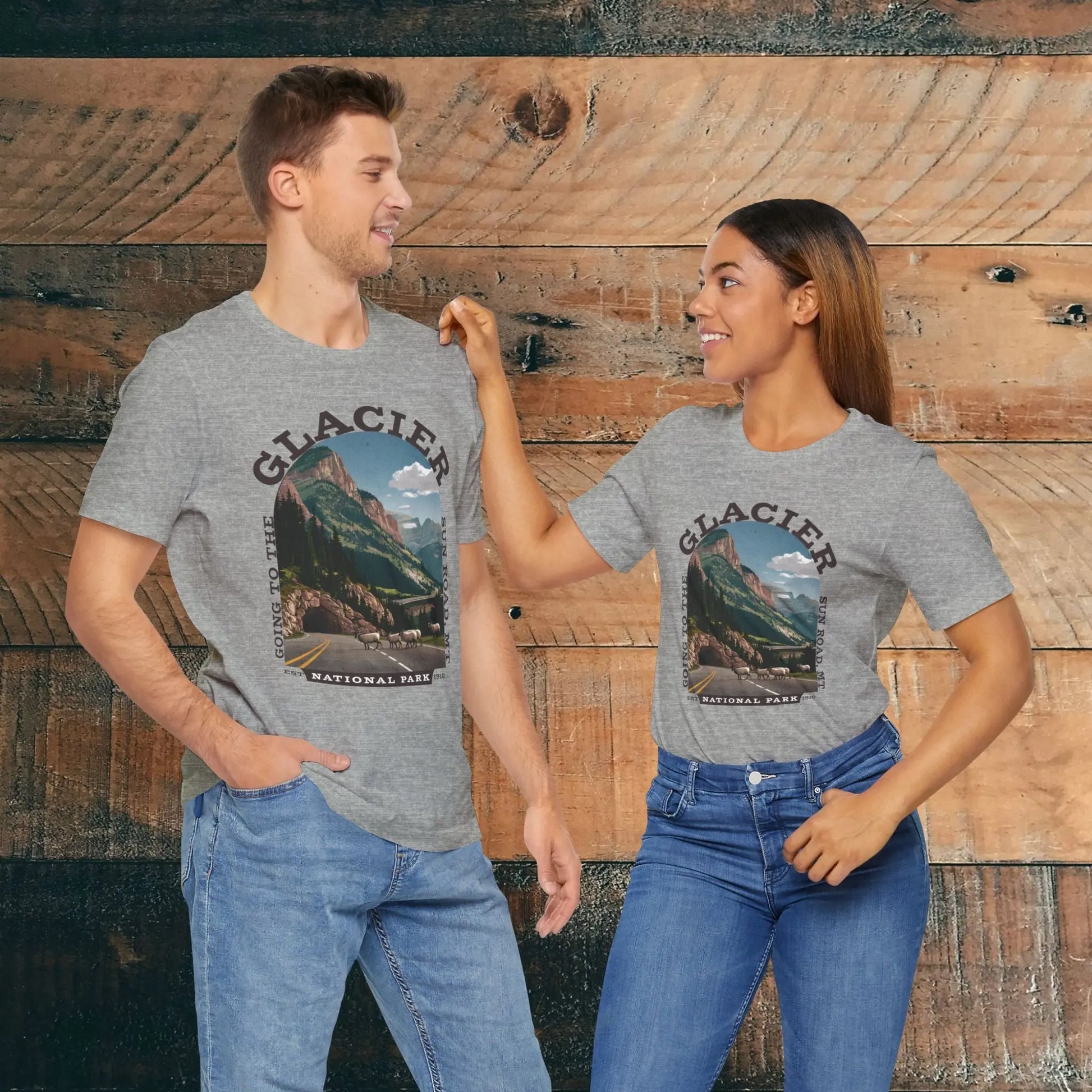 Glacier National Park Unisex Fit T-Shirt Going To The Sun Road Montana - Park Service Apparel