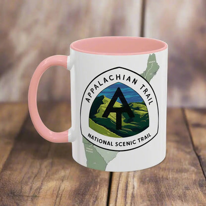 Appalachian National Scenic Trail Accent Coffee Mug 11oz 15oz Blue Black Pink Red - Park Service Apparel