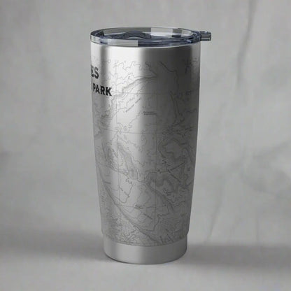 Arches National Park Topographic Tumbler 20oz USGS Map Print Moab Utah - Park Service Apparel