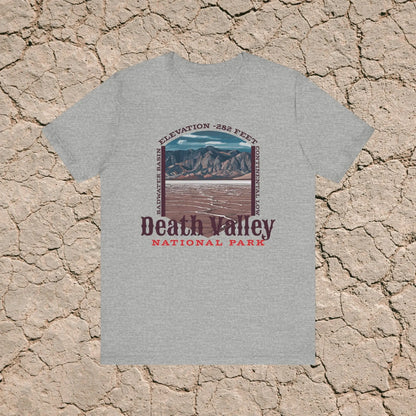 Death Valley National Park Unisex Jersey Tee Airlume Cotton Badwater Basin - Park Service Apparel
