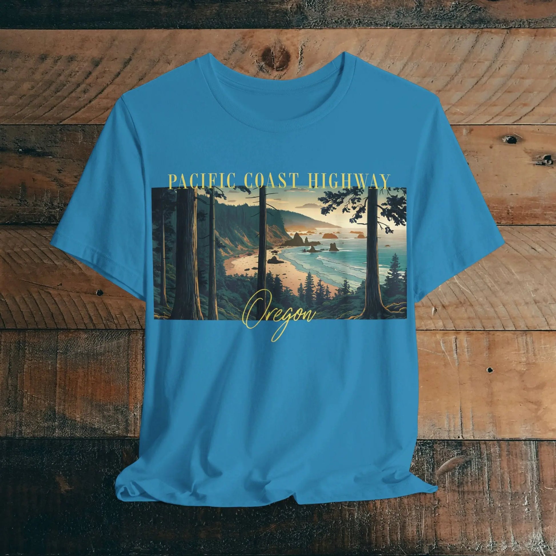 Oregon Coast Pacific Coast Highway Unisex Fit Soft T-shirt PCH Coastline - Park Service Apparel