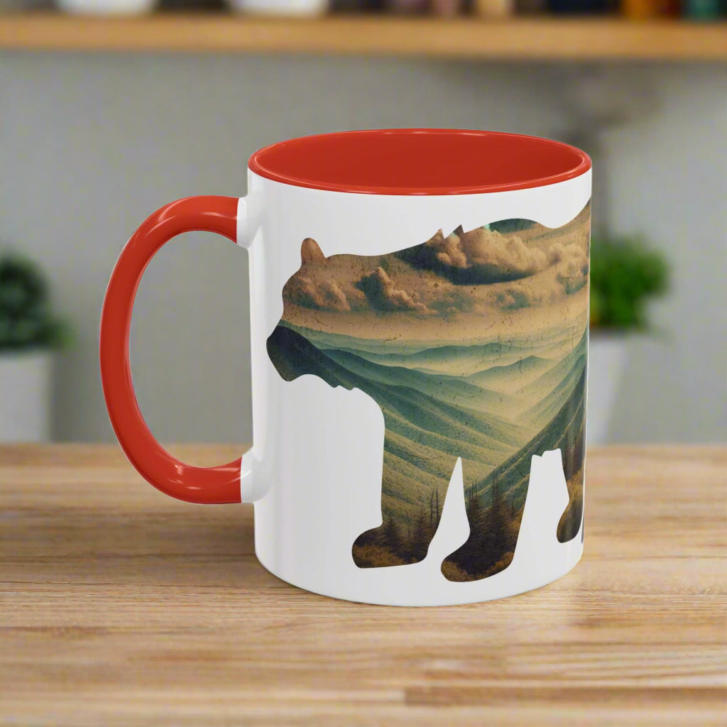 Great Smoky Mountains National Park Colored Coffee Mug 11oz 15oz Bear Cup Printify