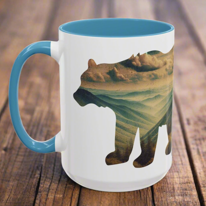 Great Smoky Mountains National Park Colored Coffee Mug 11oz 15oz Bear Cup Printify