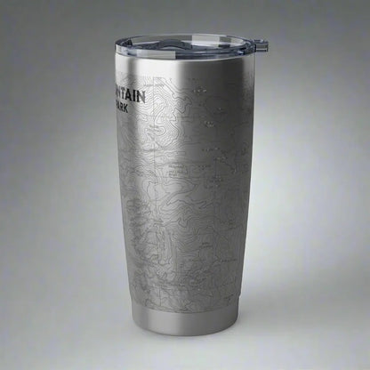 Rocky Mountain National Park Topographic Tumbler 20oz USGS Map Print - Park Service Apparel