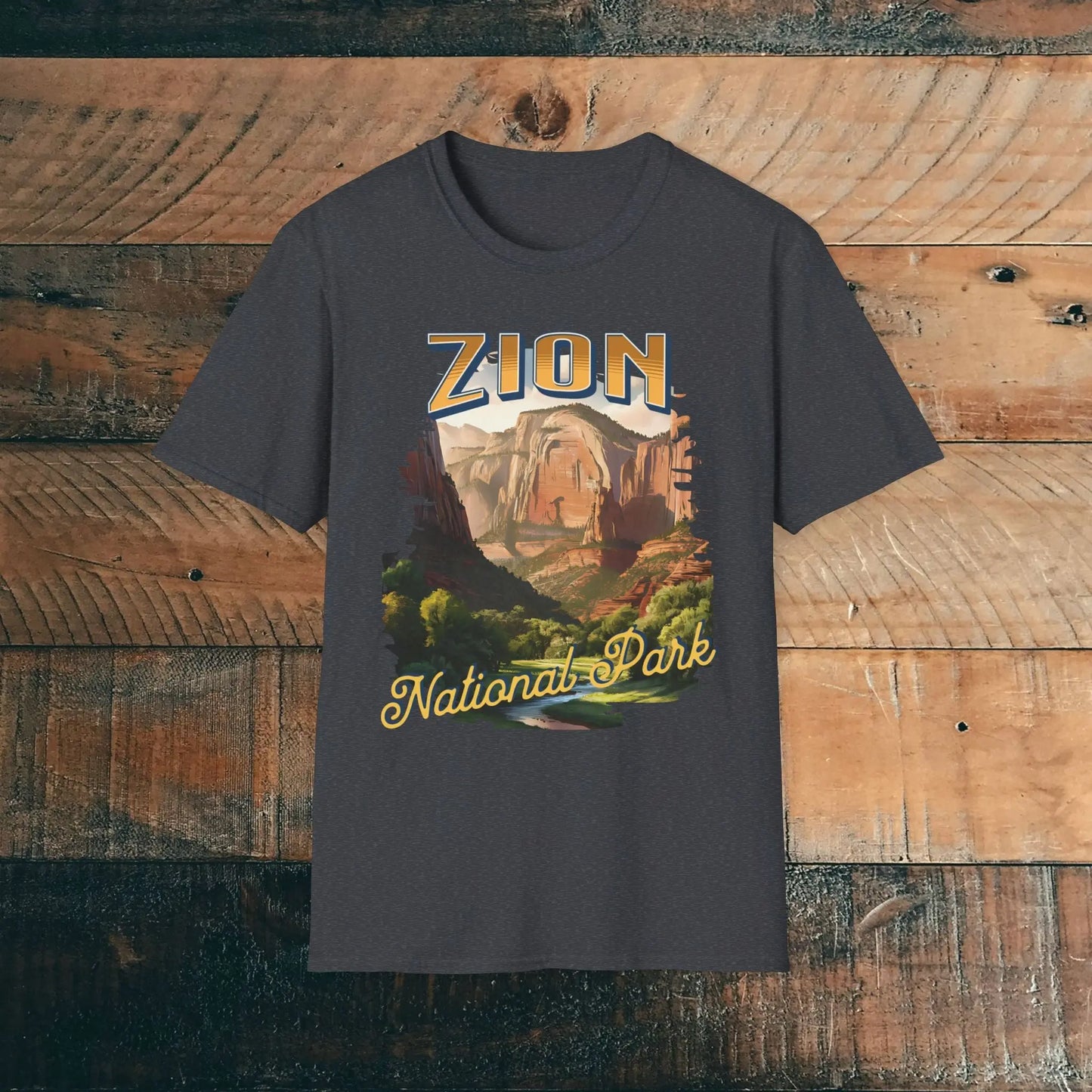Zion National Park Unisex Fit Scenic T-Shirt Cotton Printify