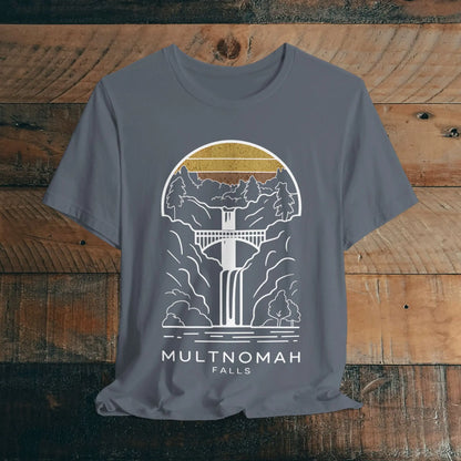 Multnomah Falls Oregon Unisex Fit Soft T-shirt River Gorge - Park Service Apparel
