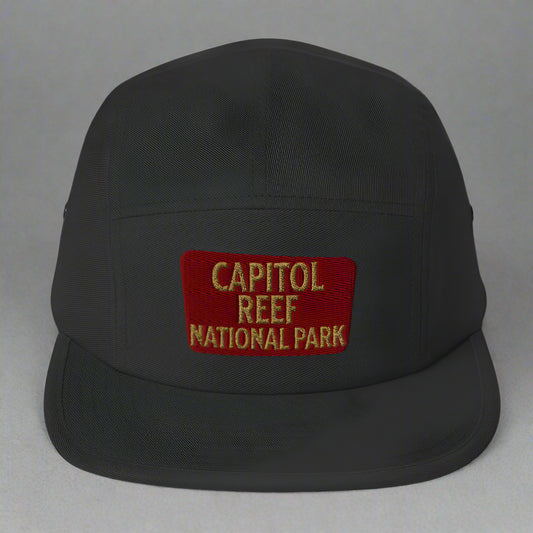 Capitol Reef National Park 5-Panel Hat hat Park Service Apparel Black