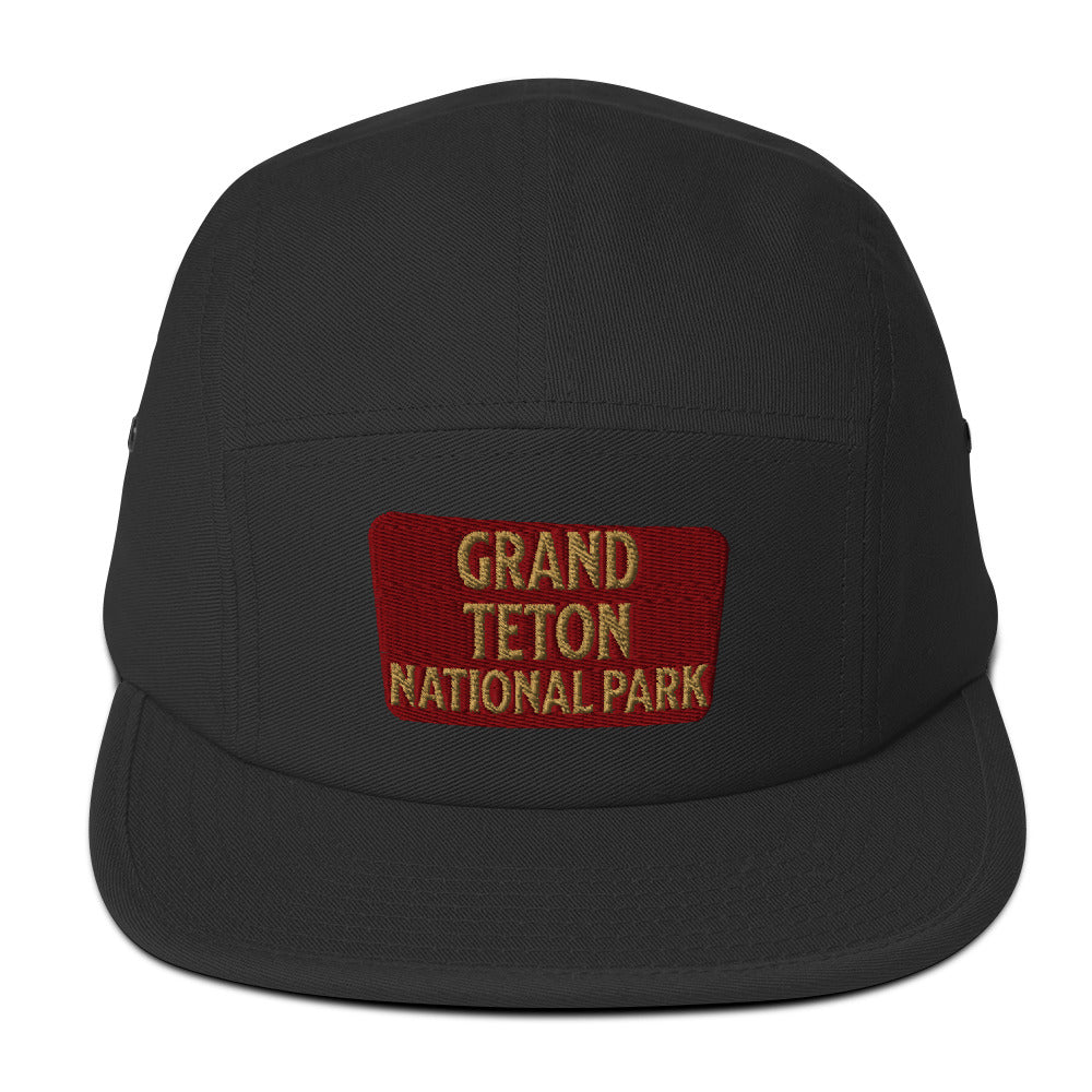 Grand Teton National Park 5-Panel Hat hat Park Service Apparel Black
