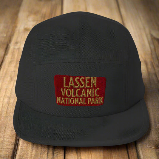 Lassen Volcanic National Park 5-Panel Hat hat Park Service Apparel Black