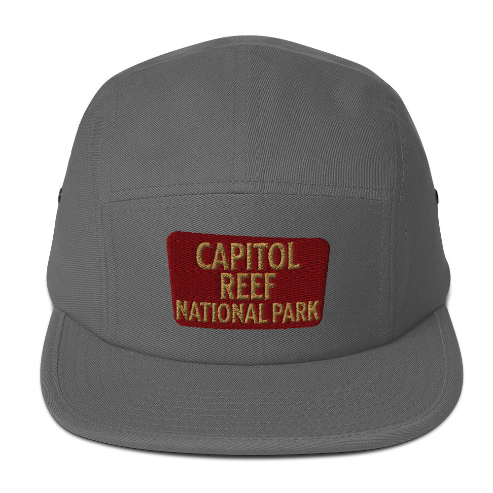 Capitol Reef National Park 5-Panel Hat hat Park Service Apparel Grey