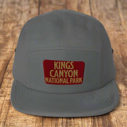 Kings Canyon National Park 5-Panel Hat hat Park Service Apparel Grey