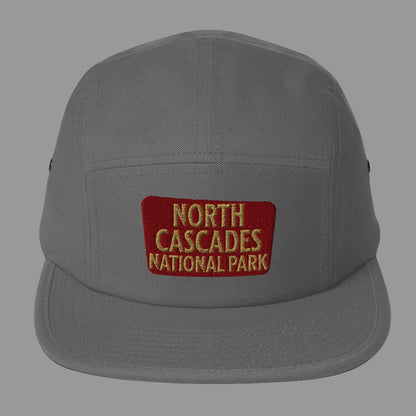 North Cascades National Park 5-Panel Hat hat Park Service Apparel Grey