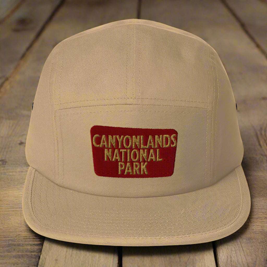 Canyonlands 5-Panel Hat Beanie Park Service Apparel Khaki