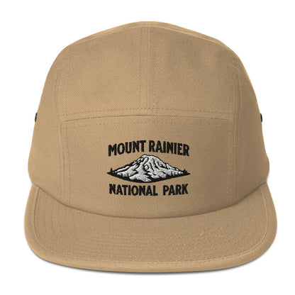 Mount Rainier Embroidered 5-Panel Hat hat Park Service Apparel Khaki