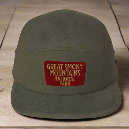 Great Smoky Mountains 5-Panel Hat hat Park Service Apparel Olive