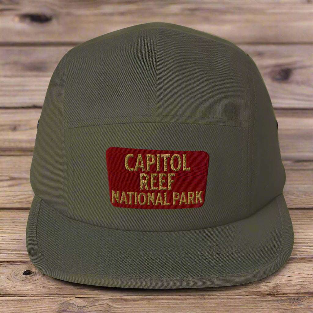 Capitol Reef National Park 5-Panel Hat hat Park Service Apparel Olive