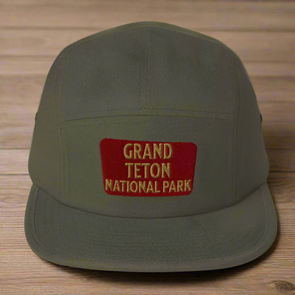 Grand Teton National Park 5-Panel Hat hat Park Service Apparel Olive