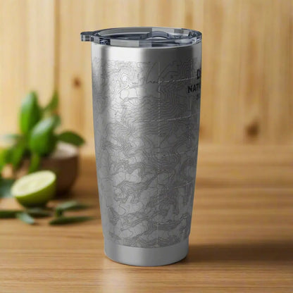 Denali National Park Topographic Tumbler 20oz Elevation 20,310 Ft. Alaska USGS Map Print - Park Service Apparel