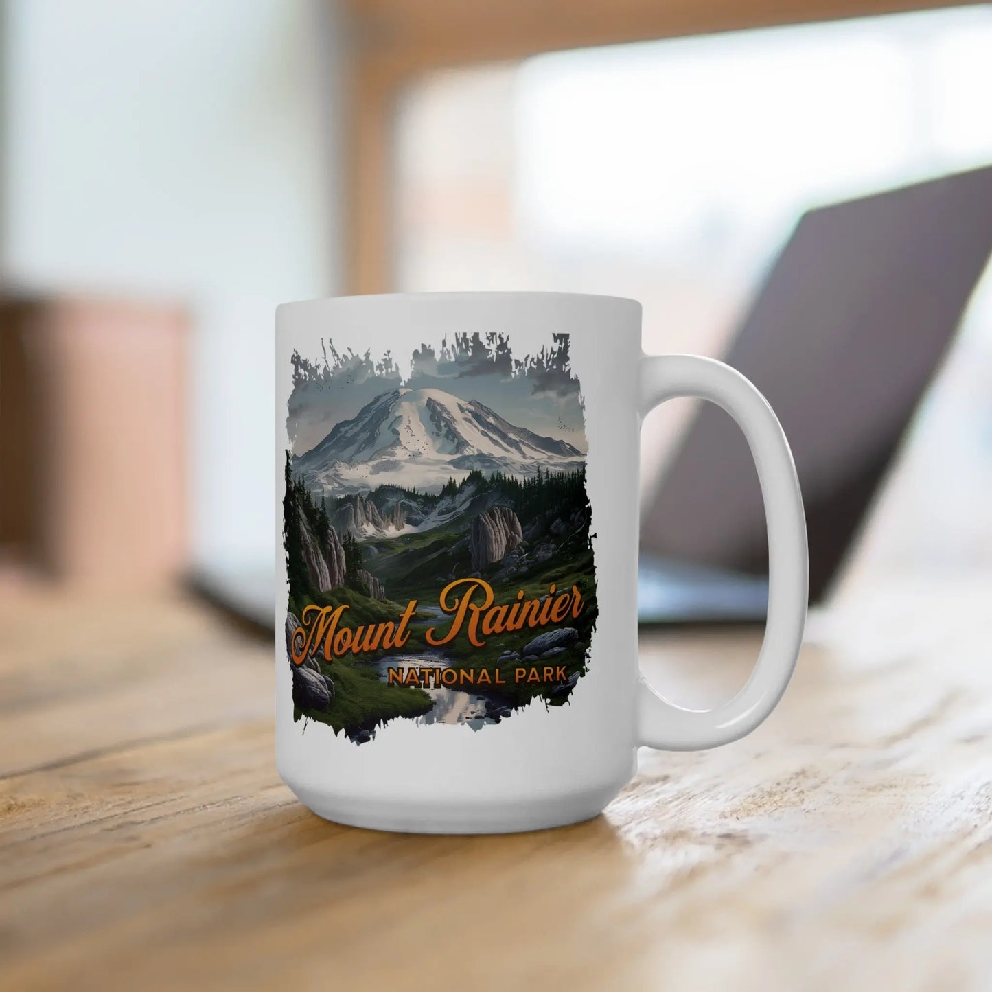 Mount Rainier National Park Scenic Ceramic Mug, (11oz, 15oz) - Park Service Apparel